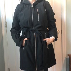 Calvin Klein Black Raincoat